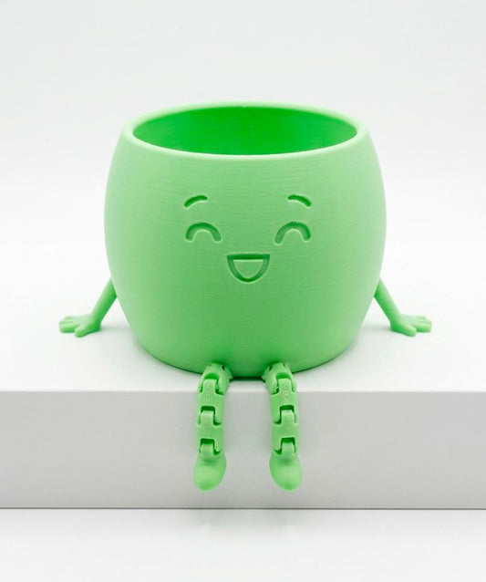 Pflanztopf glücklich